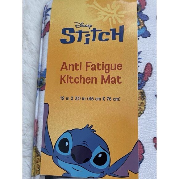 Disney Stitch Anti Fatigue Kitchen Mat 18 X 30” Pineapple Spring Summer NEW - Picture 2 of 11